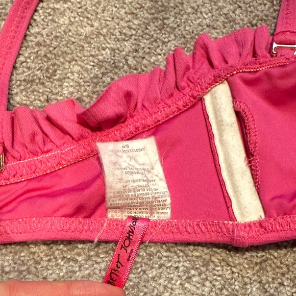 Pink Ruffled Bikini Top - Picture 3 of 3